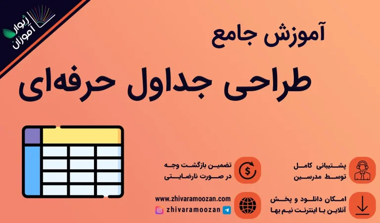 آموزش طراحی جدول در ورد