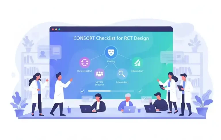 راهنمای کامل CONSORT Checklist برای کارآزمایی بالینی تصادفی (RCT)