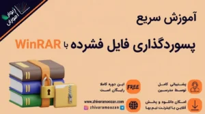 آموزش پسوردگذاری روی فایل فشرده با WinRAR | افزایش امنیت فایلها