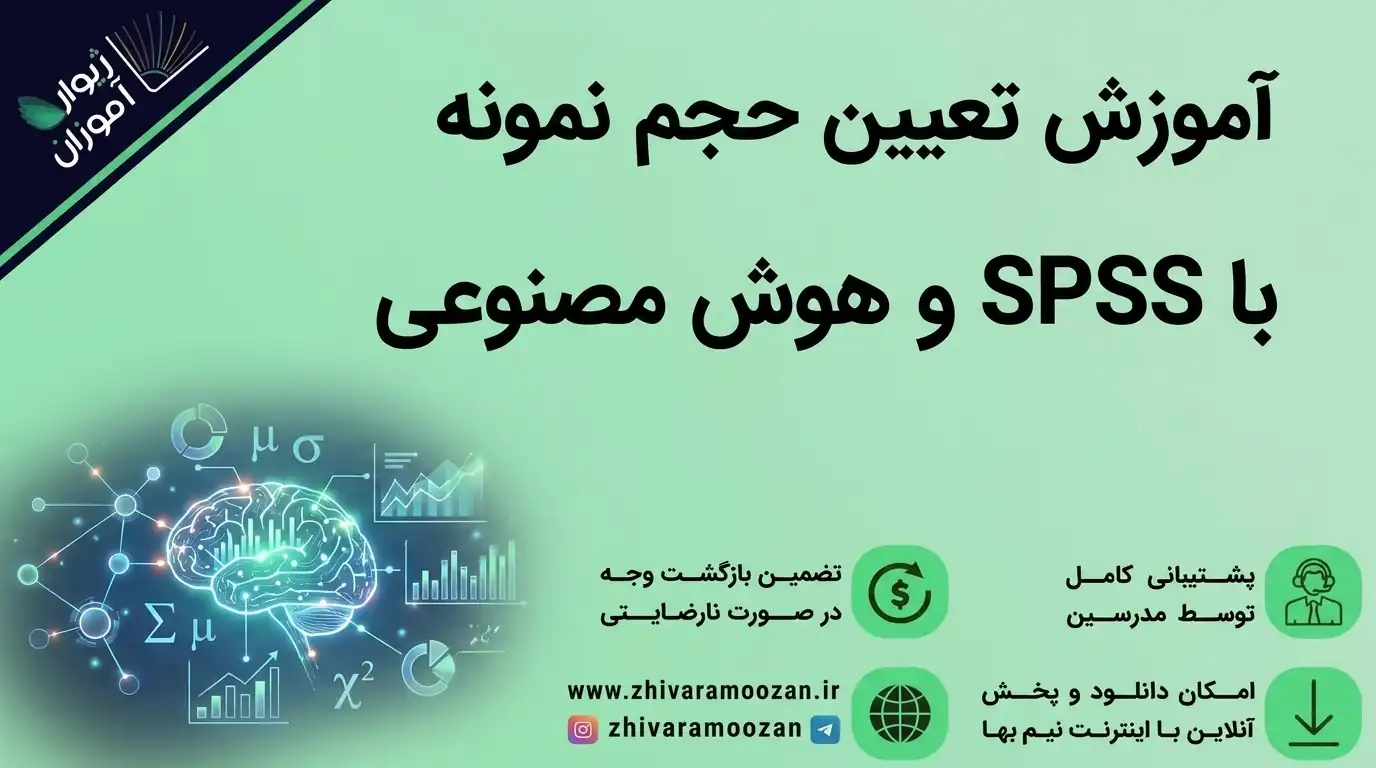 آموزش تعیین حجم نمونه با SPSS و هوش مصنوعی