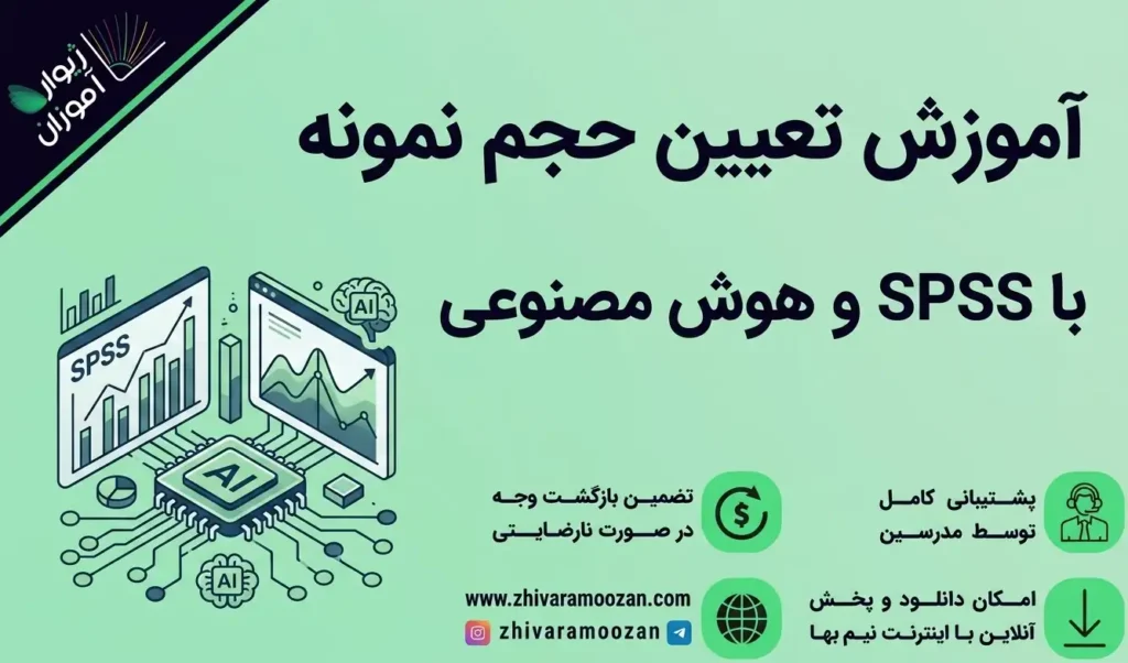 آموزش تعیین حجم نمونه با SPSS و هوش مصنوعی