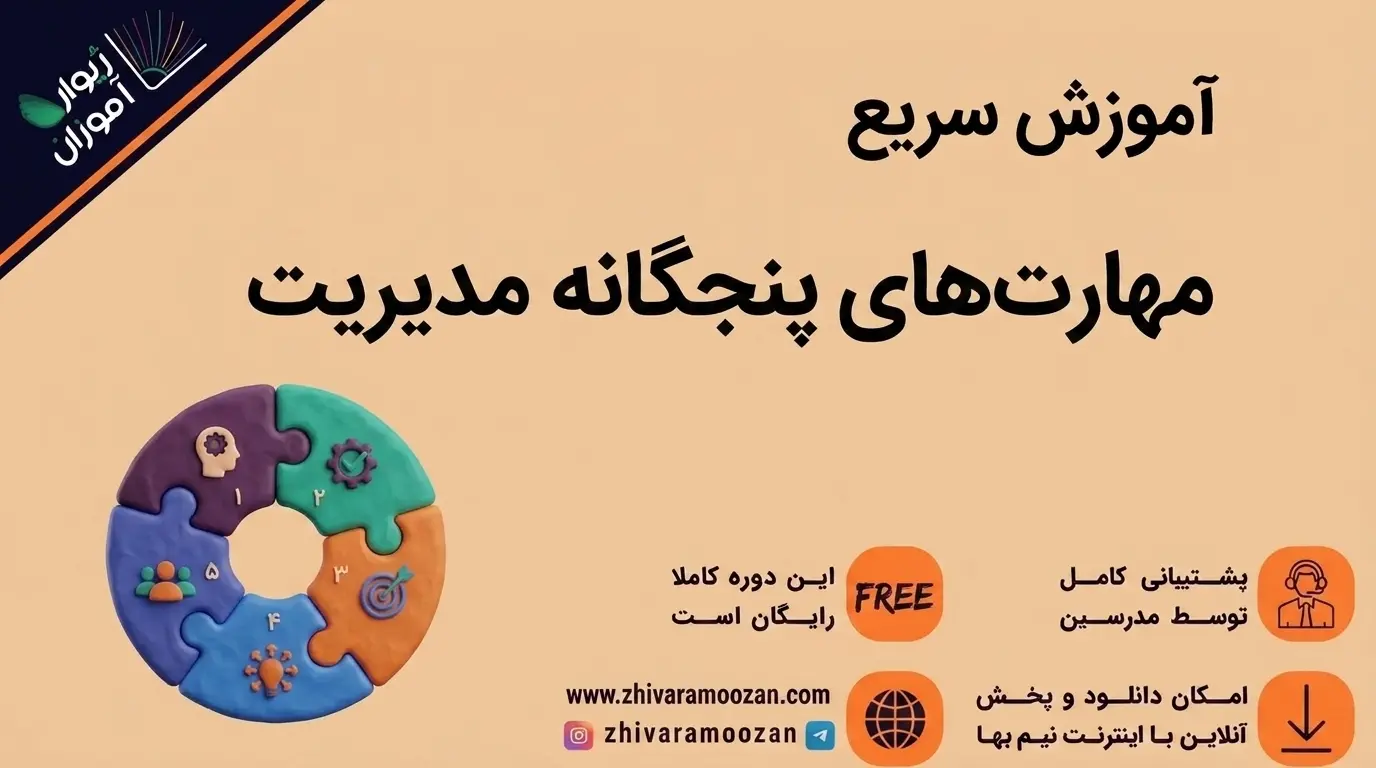 آموزش مهارت‌های پنجگانه مدیریت