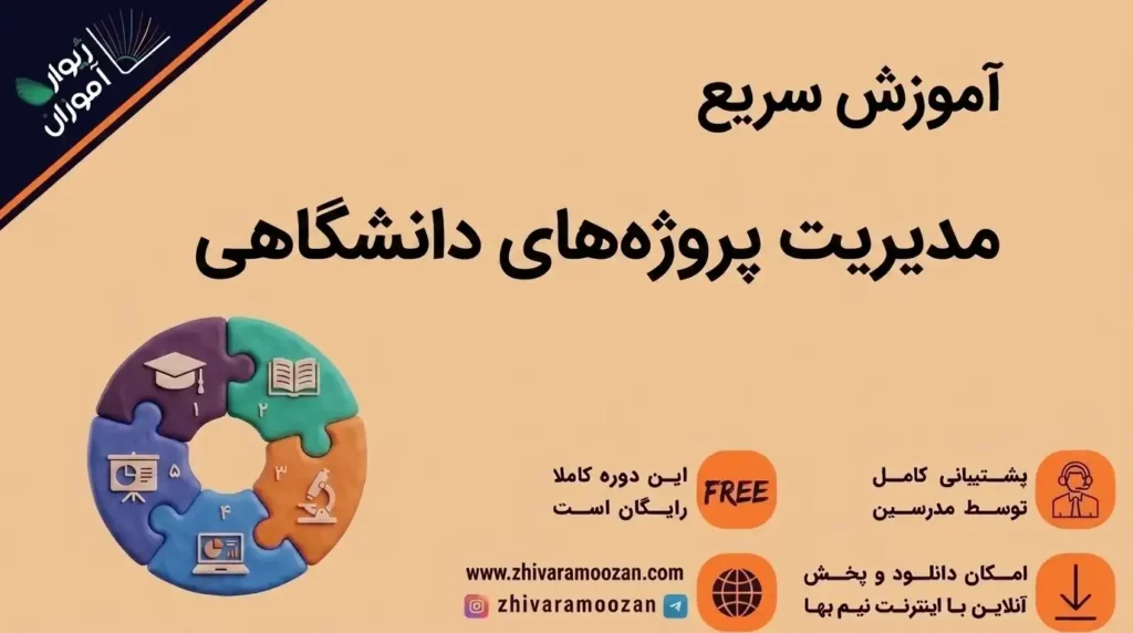 آموزش مدیریت حرفه‌ای پروژه‌های دانشگاهی