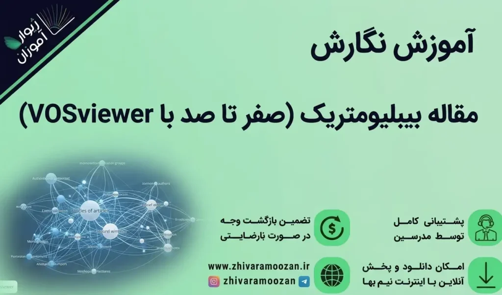 آموزش کامل نگارش مقاله بیبلیومتریک (با VOSviewer)