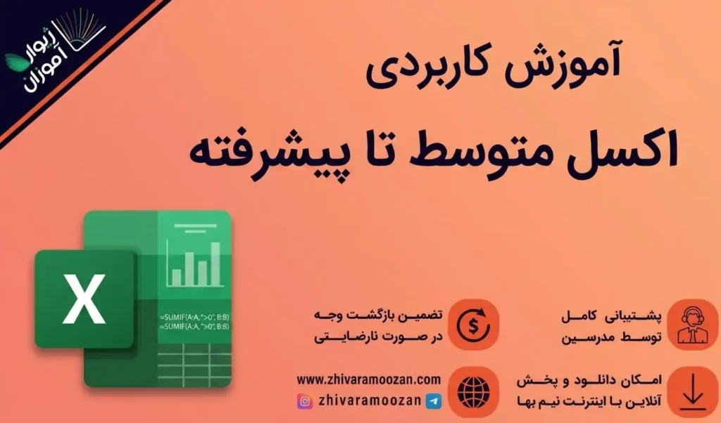 آموزش کاربردی اکسل Excel 2021 متوسط تا پیشرفته